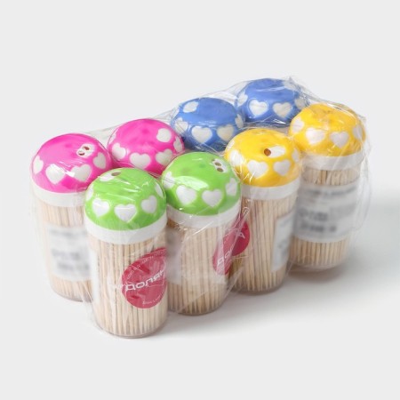 Toothpicks of the “heart”, 190 pcs, color mix-9
