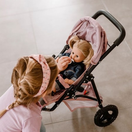 GOTZ doll stroller, three -wheeled, pink color-1