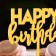 Topper "Happy Birthday 1", gold, give beautifully