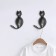 Furniture hook cappio cat, one -rod, black
