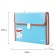 A4 Portfire folder 13 POSTDD BRAUBERG JOY (330x245x35 mm), with edging, label index, turquoise