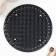The basis for knitted products to the leatherette "round braid" black 15x15 cm