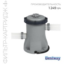 Filter pump for pools, with cartridge 