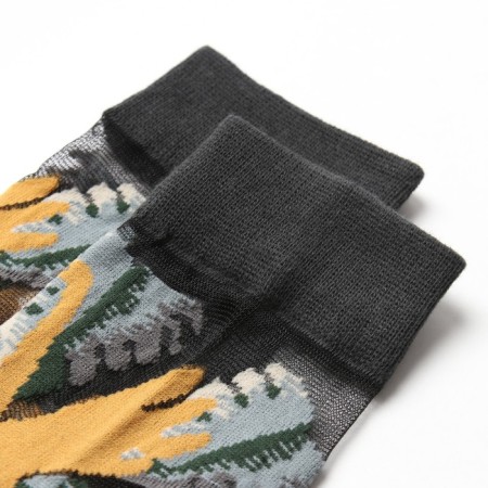 Women's glass socks Minaku "Garden", river 36-39 (23-25 ​​cm)-1
