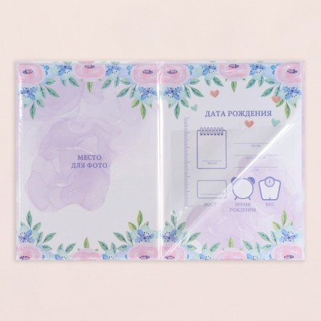 The folder for the birth certificate "Baby" Rainbow, A5-2