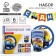 A set of paper dishes is a disposable tractor ”: 6 plates, 1 garland, 6 glasses