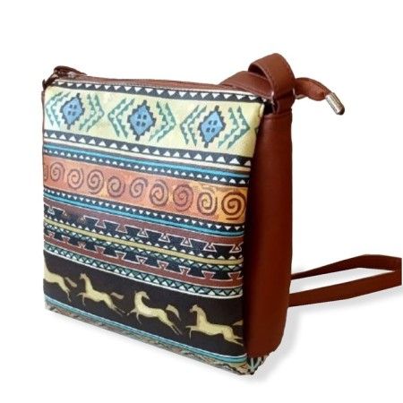 Cross-Bodi bag, lightning department, brown color "Africa"-2