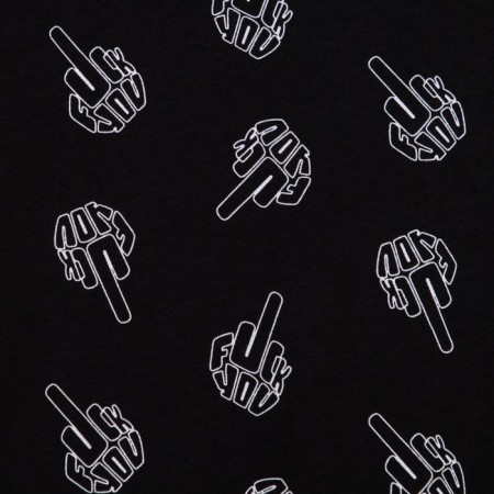 Pajama men's kaftan "f*ck" R.48, black-7