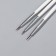 A set of hands for nail design, 3 pcs, 18 cm, white color
