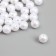 Beads for creativity plastic "Pearls White rough" d = 0.8 cm set of 500 grams