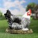 Garden figure "Chicken on the nest" Tystra, 32x32x28cm