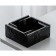 Ash "marble", 12.9 x 5.5 cm, ceramics, black