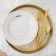 Serving dish "Link", d = 28 cm, gold color