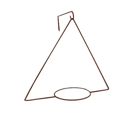 Kashpo holder, D = 17.5 cm, with bracket, brown-1