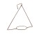 Kashpo holder, D = 17.5 cm, with bracket, brown