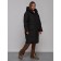 Coat insulated winter female, size 48, black color