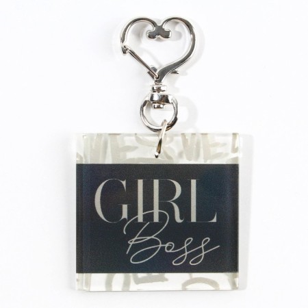 Acrylic key -keyboard "Girl Boss", 5 x 4.8 cm-4