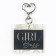 Acrylic key -keyboard "Girl Boss", 5 x 4.8 cm