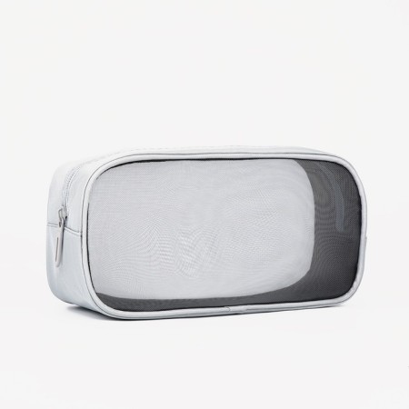 Lightning cosmetic bag, gray color