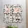 Photo frame Pazle HDF "I play" of 4 fragments 25x25 cm