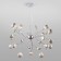 Lamella chandelier, 27x3W G4, color chrome