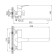 Accoona A71111F bath mixer, silumin, 35mm cartridge, pour 30 cm, black/chrome