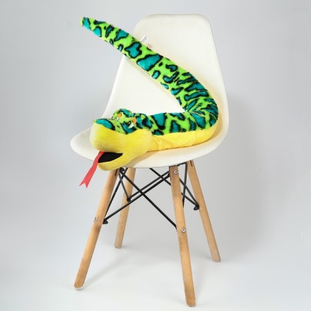 Soft toy "Snake", 112 cm, green color