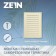 Ventilation grate Zein Lux RM1724sk, 170 x 240 mm, with a grid, metal, clone bone