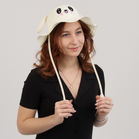 Panama "Cute Bunny", the ears rise p. 52-54 white color-2