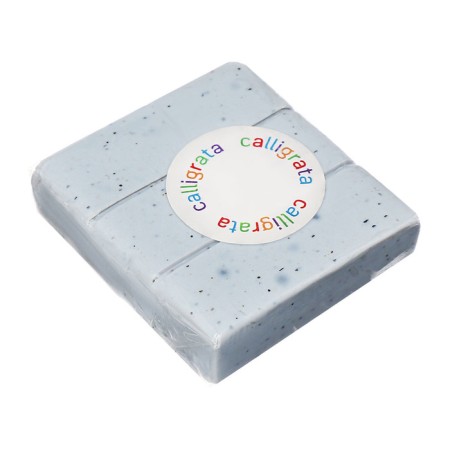 Polymer clay 50g "Calligrata" effect of stone - snow marble gray