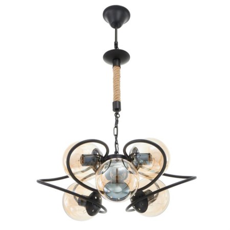 Chandelier 85220/6 E27 40W Black 52x52x53-83 cm Bayerlux