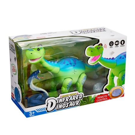 The radio -controlled “Mike” dinosaur, light and sound effects, works from batteries-6