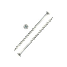 Self -cutting 4.2x76, hid, large thread, PH2 slot, white zinc, 2850 pcs, 12 kg.