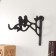 Decorative metal hook suspended "two birds on the branches" 17x23 cm