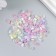 Glass beads 6/0 "Cube. Translucent. Rainbow marshmallow" 10 g