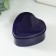 Casket Metal for a candle "Heart. Metallic" Violet 7x7x3.5 cm