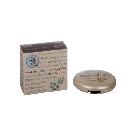 Compact powder with an extract of rice with a replaceable block SPF 25/PA ++ No. 21