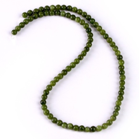 Beads made of natural stone "Green Jade" set of 90 pcs., Size 1 pc. - 4 mm-1