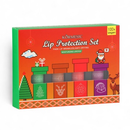 A set of lip balms (aloe vera, coconut milk, strawberries, grapes)-1