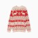 New Year. Knitted children's katan scandinavia size 34 (122-128 cm), red