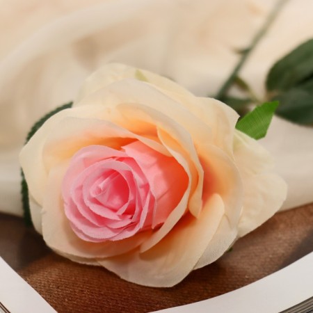 Artificial flowers "Gloria" 9x60 cm, cream-1