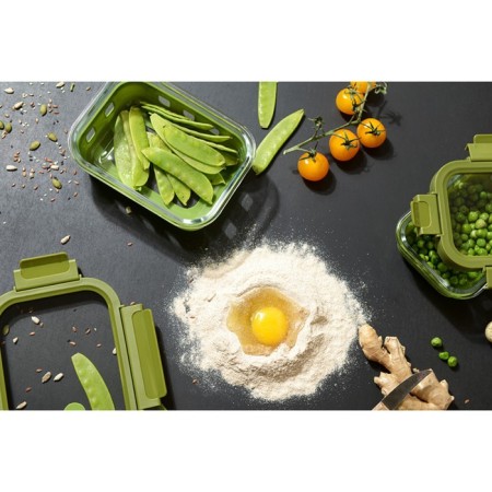 Container for baking, storage and carrying of products in the Smart Solutions cover, green color, 370 ml-18