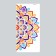 Sticking plastic interior color "mehendi flower" 30x60 cm