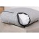 Bolster rectangular, 62x32x14 cm, gray color