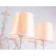 Suspended chandelier with lampshade and crystal Ambrella Light, Modern, TR4605, 8XE27, white color