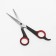 Scissors hairdressers, with emphasis, blade-6 cm, black/red color, h-087