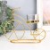 Summary Metal, glass for 1 candle "Bicycle" D-4.5 cm gold 18.5x6x14 cm