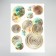 Plastic sticker interior 3D "Texture" 52x35 cm