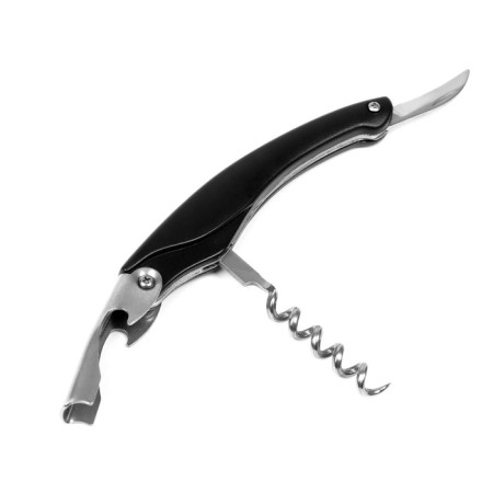 Gift set 5 in 1: Flaw 240 ml, funnel, corkscrew, 2 glasses, black, 17 x 23 cm-4