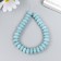 Beads for aromatherapy with the hole "Disc. Blue" 0.6x1x1 cm set 33 pcs +-3